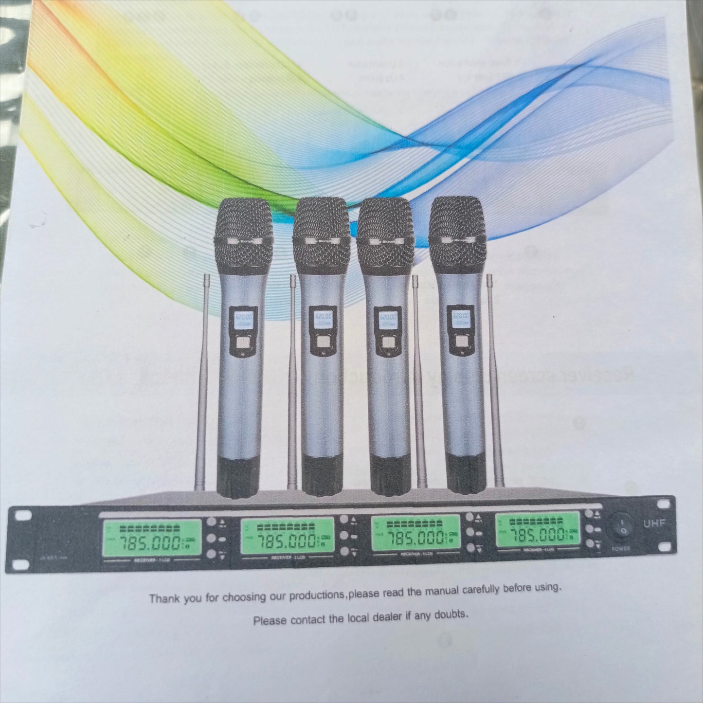 Conference 4-Way Wireless Dynamic Multi-channel Microphone (300 Meters) - Brand New