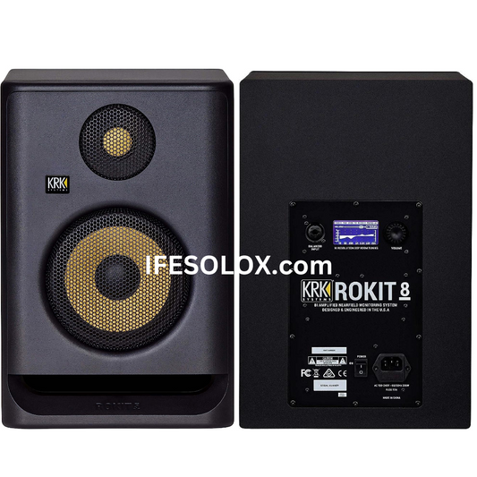 KRK ROKIT 8 G4 Dual (2-Way) 8" Powered Near-Field Studio Monitor Speaker for Music Production - Brand New