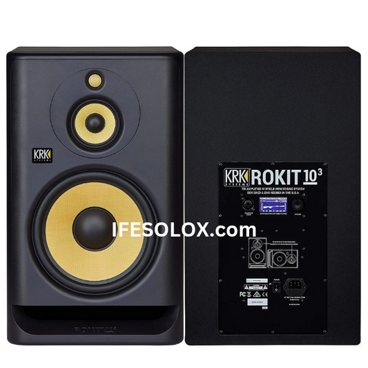 KRK ROKIT 10-3 G4 Tri-amp 10" Powered Mid-Field Studio Monitor Speaker for Music Production - Brand New