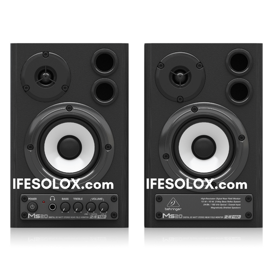 Behringer MS20 3.6" High Performance Dual (2-Way) Powered Near Field Studio Monitors - Brand New