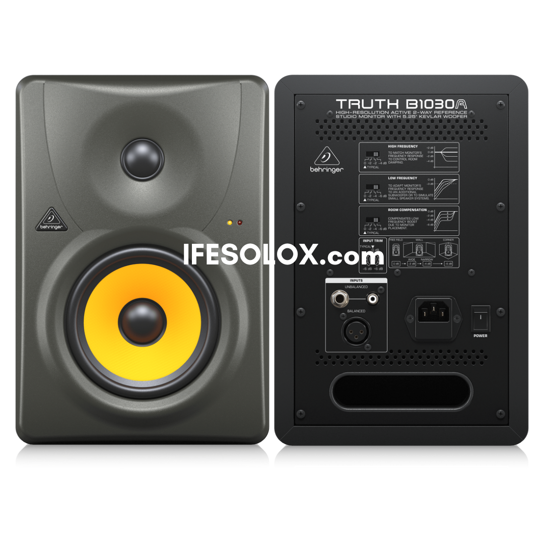 Behringer TRUTH B1030A Bi-amp 5.25" Active 2-Way Reference Studio Monitor Speaker - Brand New