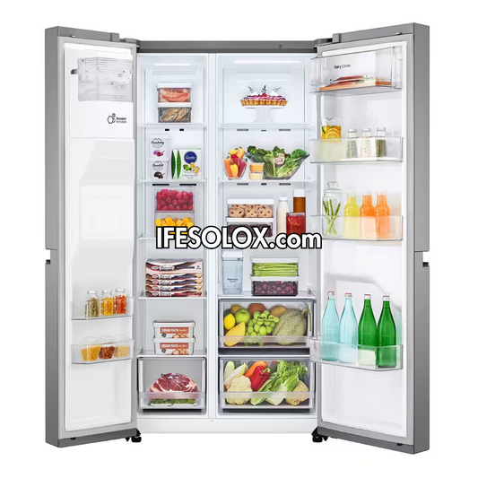 LG GC-L257SLRL 674L Smart Inverter Side By Side Double Door Refrigerator with WiFi & AI Assistant - Brand New