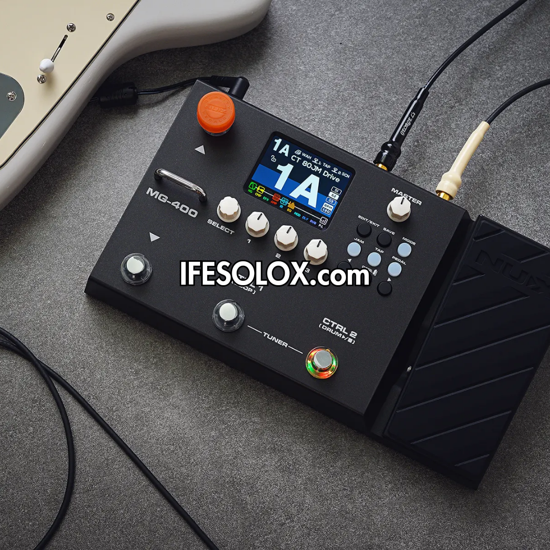 NUX MG-400 Guitar Multi-Effects Pedal Processor with USB Audio Interface - Brand New