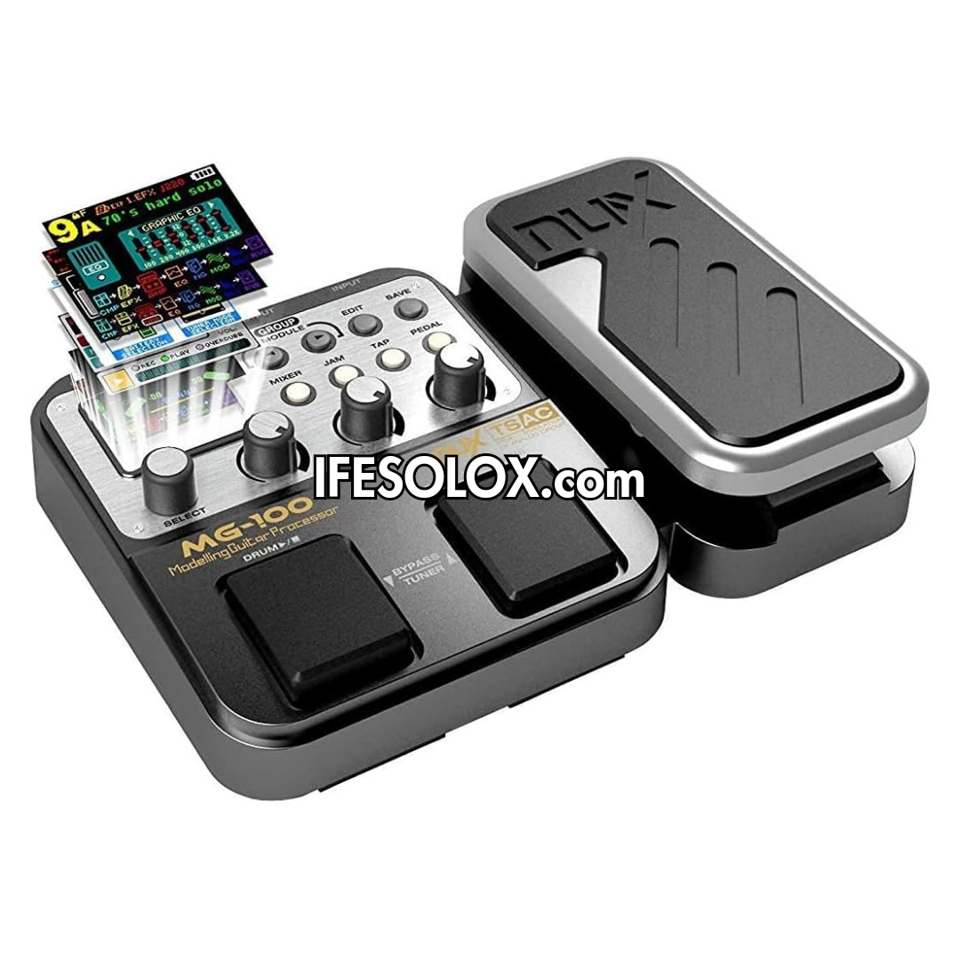 NUX MG-100 Guitar Multi-Effects Pedal Processor with 8 Effects Module - Brand New