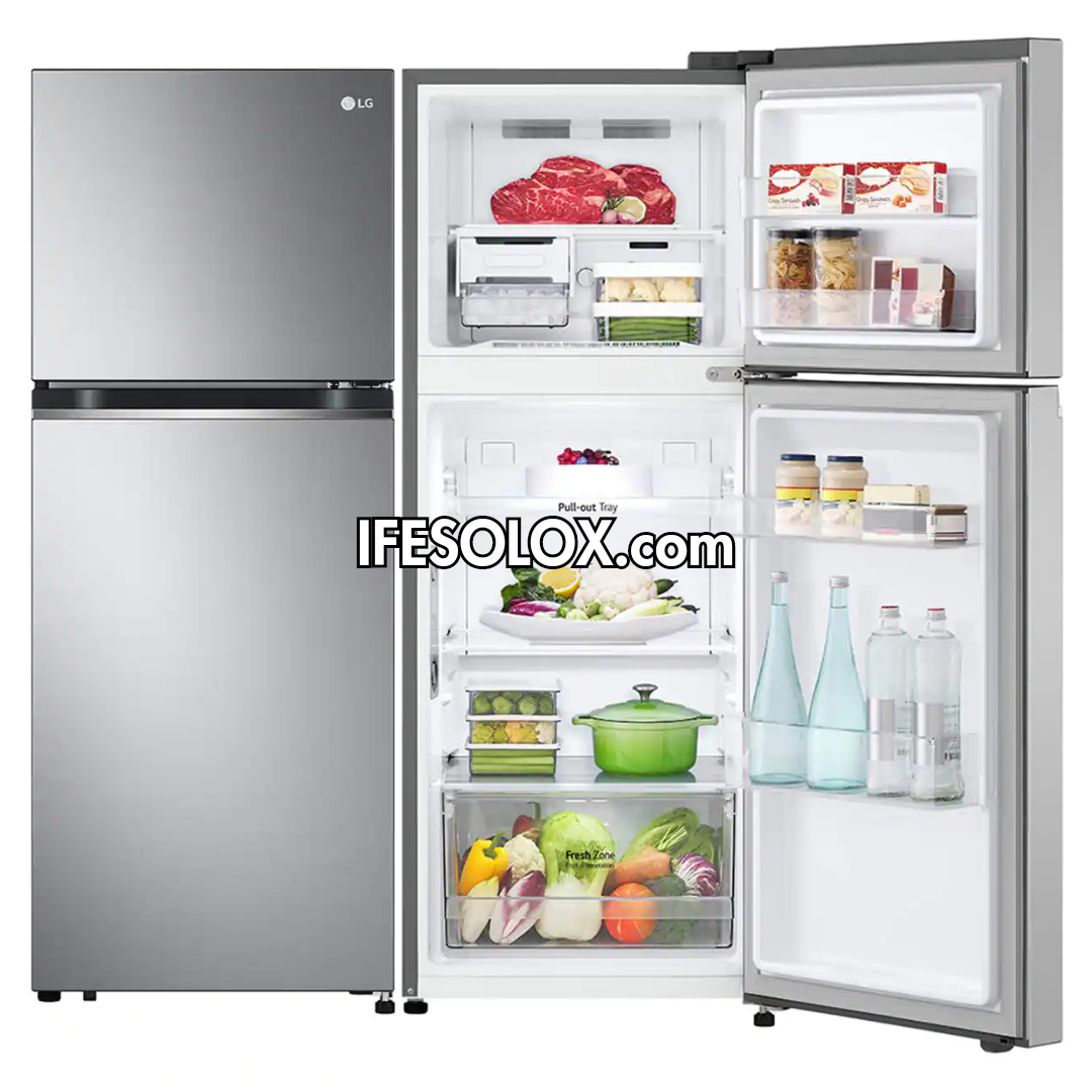 LG GV-B212PLGB 217L Smart Inverter Top-Freezer Double Door Refrigerator + 2 Years Warranty - Brand New