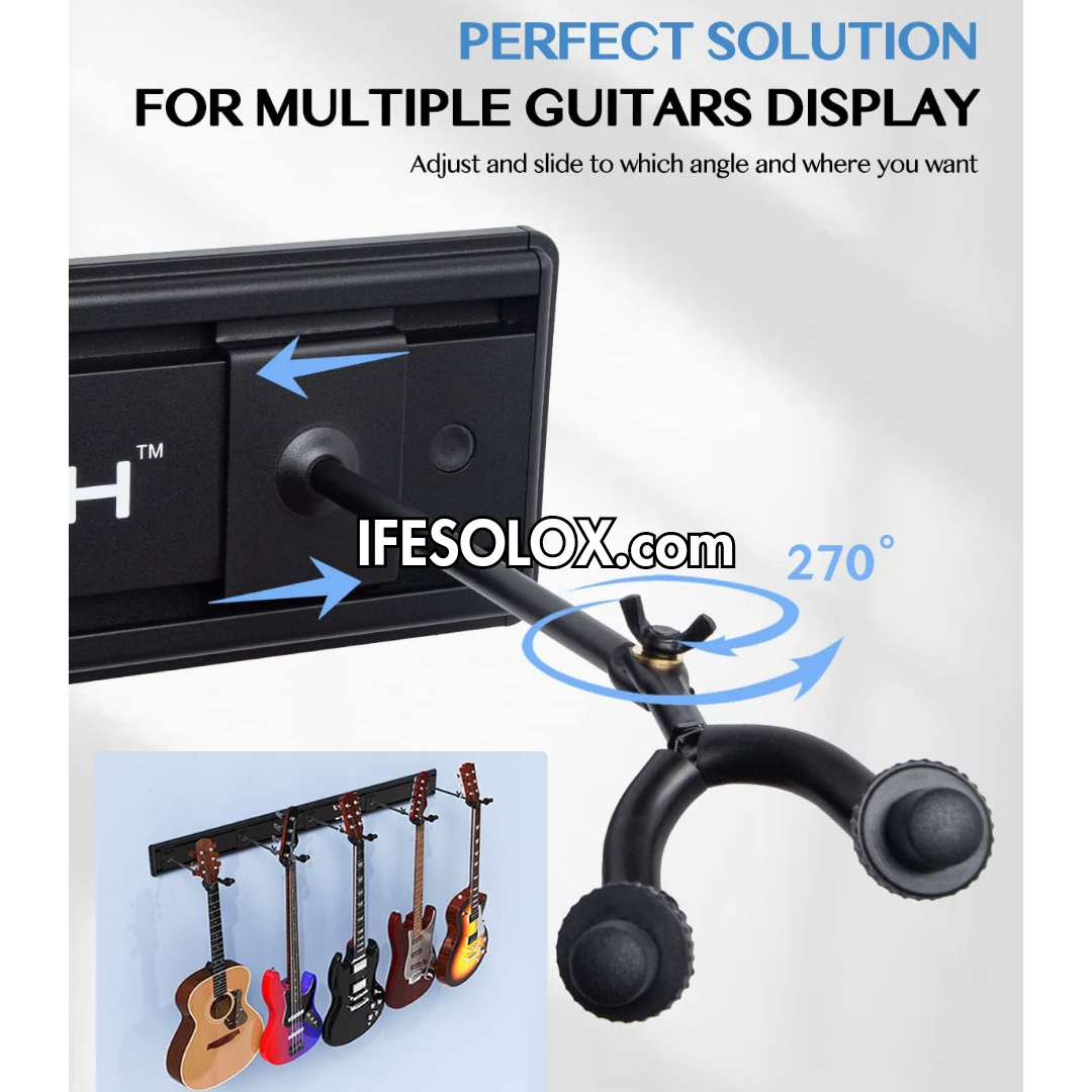 SLX Wall Mount Guitar Stand Rack for Acoustic, Bass and Electric Guitars - Brand New