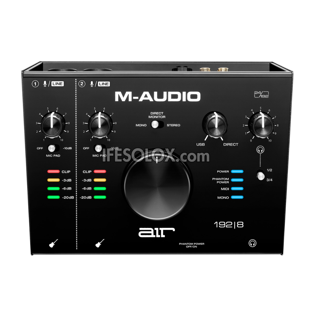 M-AUDIO AIR 192 x8 USB Audio/ MIDI Interface (2-in, 4-out) with 2 Crystal Preamp Combo Input - Brand New
