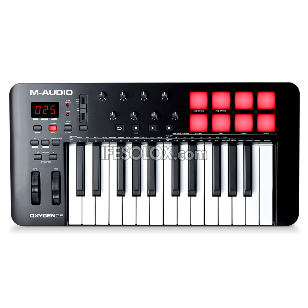 M-AUDIO Oxygen 25 (MKV) USB MIDI Keyboard Controller with 25 Responsive Keys - Brand New