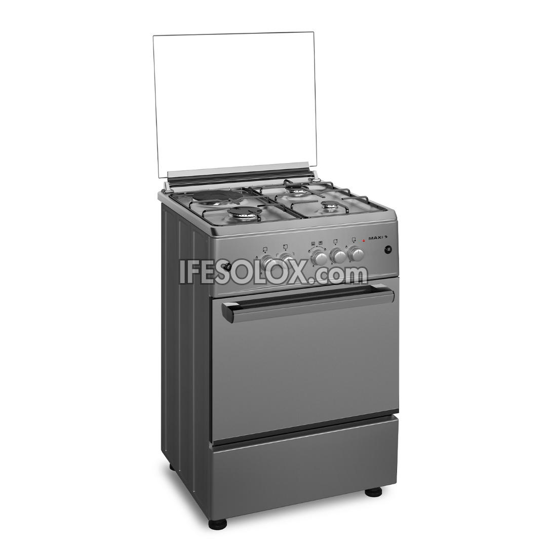 MAXI 60x60 Oven Gas Cooker with 3 Gas Burners and 1 Electric Plate - Brand New