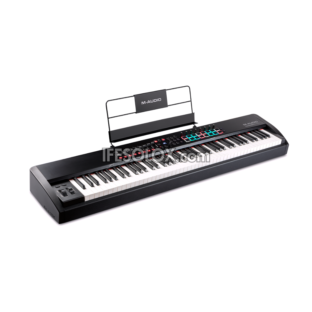 M-AUDIO Hammer 88 Pro Contrôleur MIDI USB avec 88 touches à action marteau graduée - Tout neuf