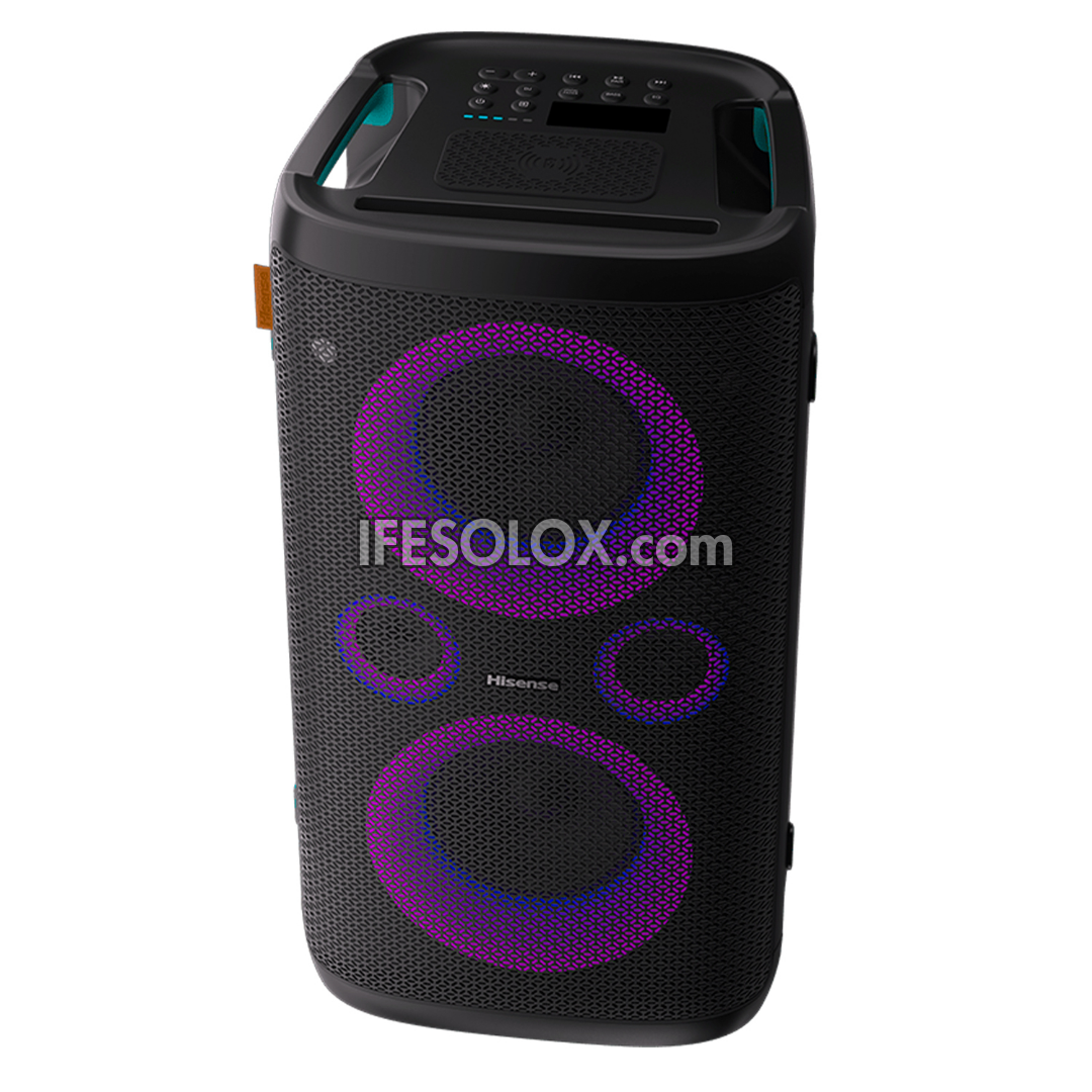 Hisense HP110 Party Rocker Speaker with Bluetooth, Aux, Mic & Guitar inputs, USB and FM - Brand New