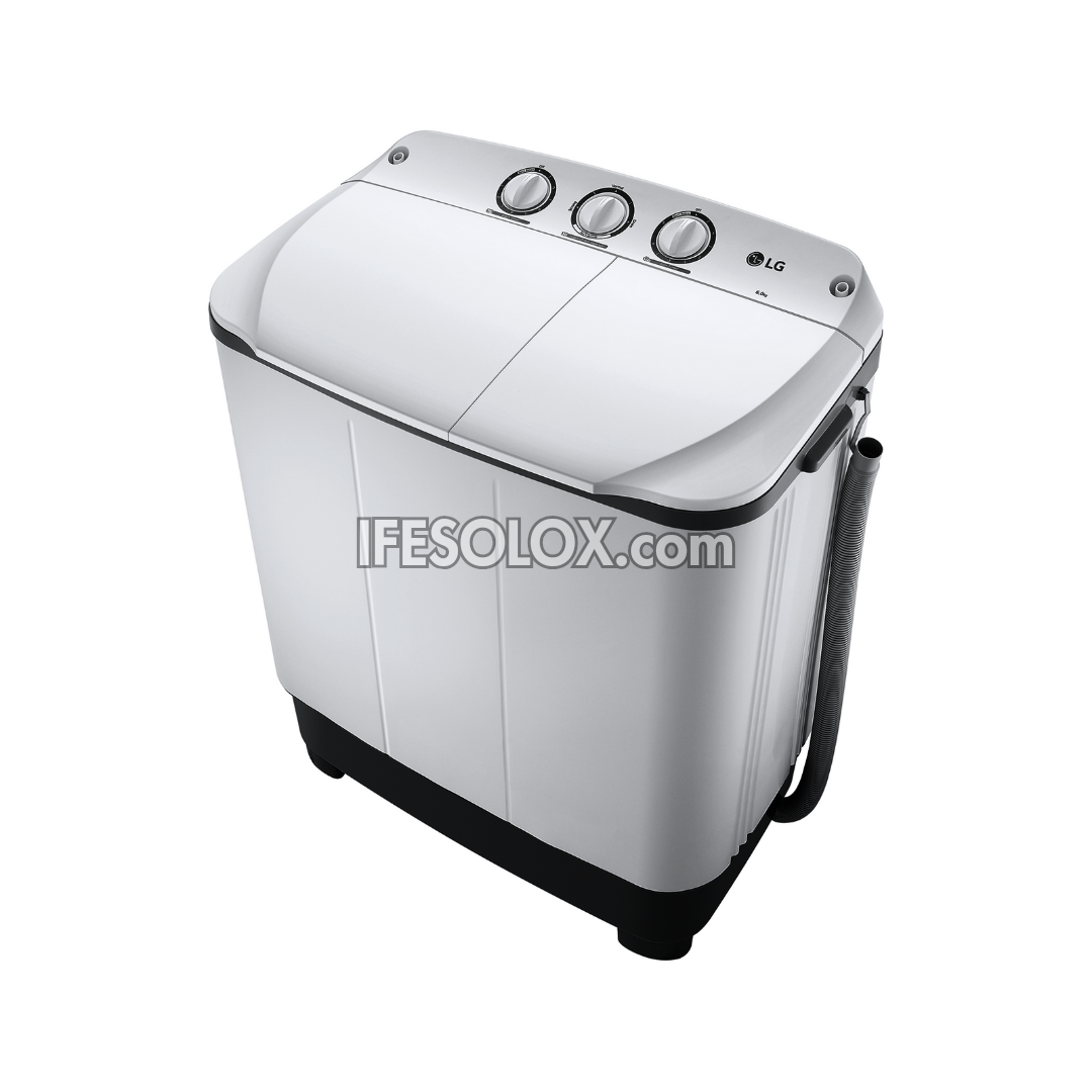 LG WP-810RD 7kg RollerJet Twin Tub Top Load Washing Machine - Brand New