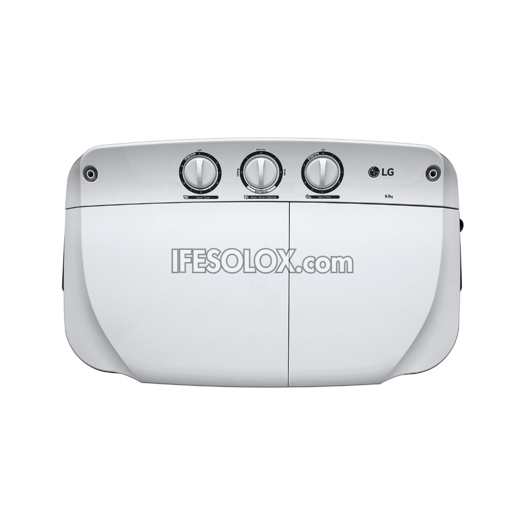 LG WP-810RD 7kg RollerJet Twin Tub Top Load Washing Machine - Brand New