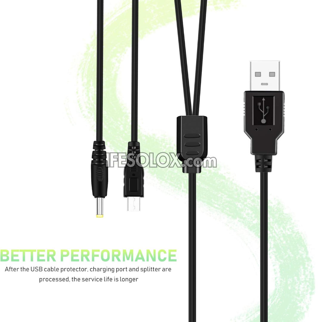 SLX 2-in-1 Portable USB Data Cable and Charging Cable for Sony PSP 1000, 2000, 3000 and PS3 Contollers