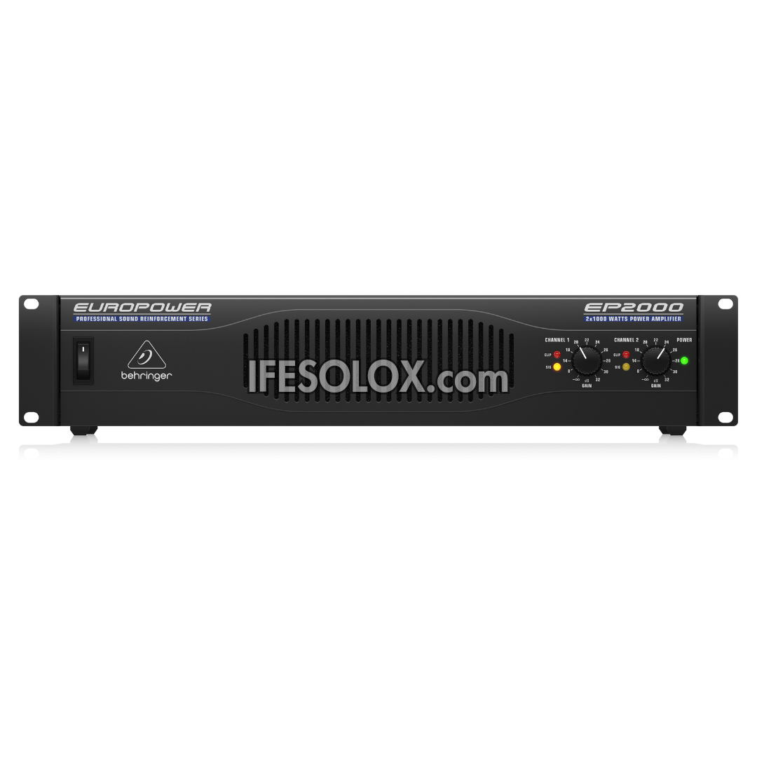 Behringer EUROPOWER EP2000 Professional 2000W Stereo Power Amplifier with ATR Technology - Brand New