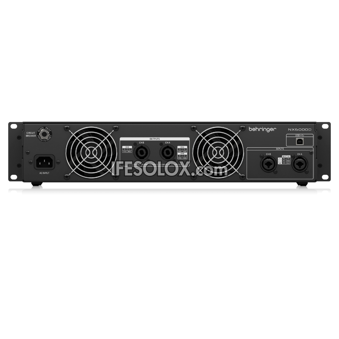 Behringer NX6000D Ultra Lightweight 6000 Watt Class-D Power Amplifier - Brand New