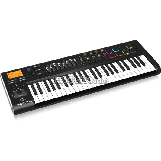 Behringer MOTOR 49 49-Key USB/MIDI Keyboard Controller with Motorized Faders and Touch-Sensitive Pads - Brand New