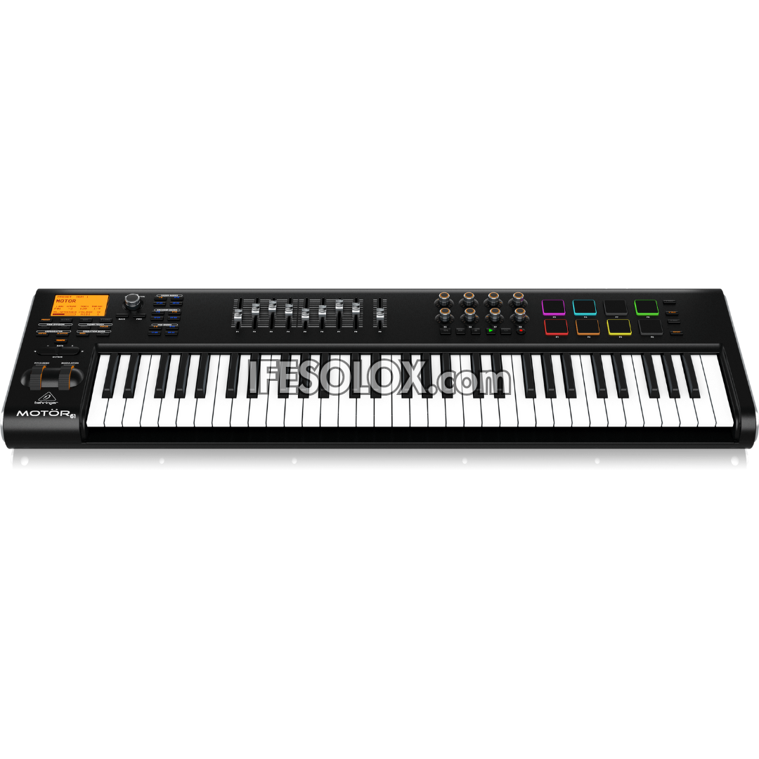 Behringer MOTOR 61 61-Key USB/MIDI Keyboard Controller with Motorized Faders and Touch-Sensitive Pads - Brand New
