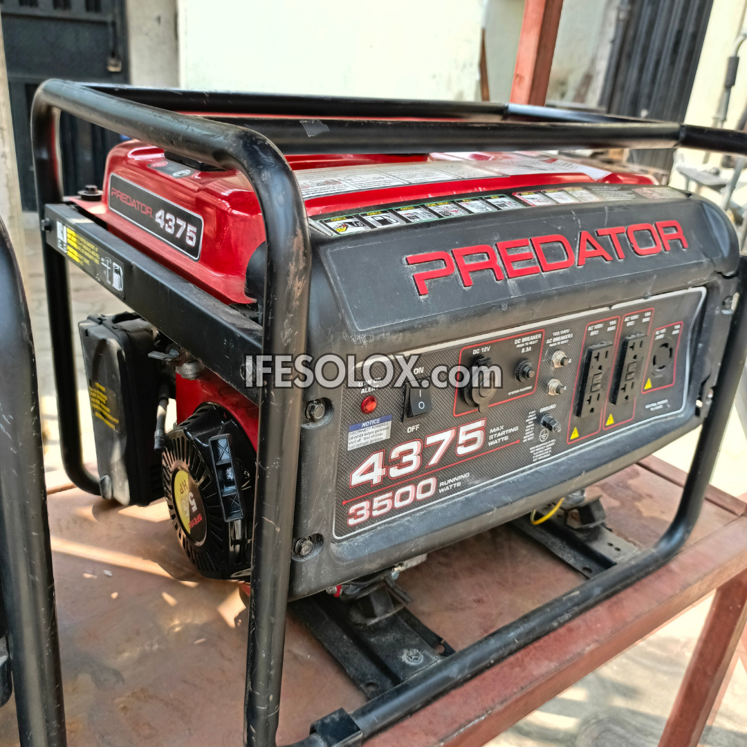 PREDATOR 4375 3.5KVA Manual Pure-Copper Petrol Generator - Foreign Used