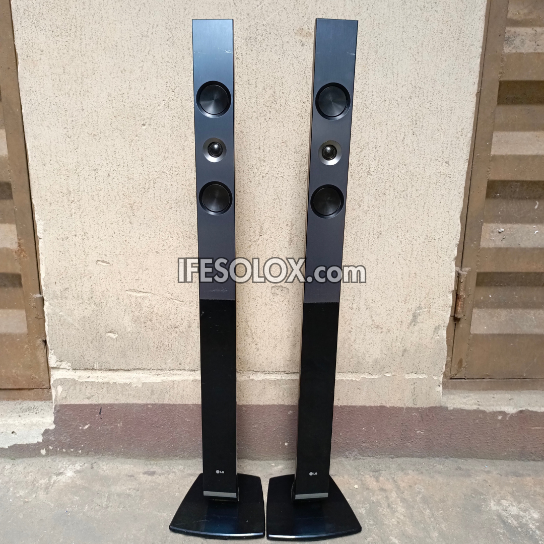 LG 3 ohms Tallboy Home Theater Surround Speakers - Foreign Used