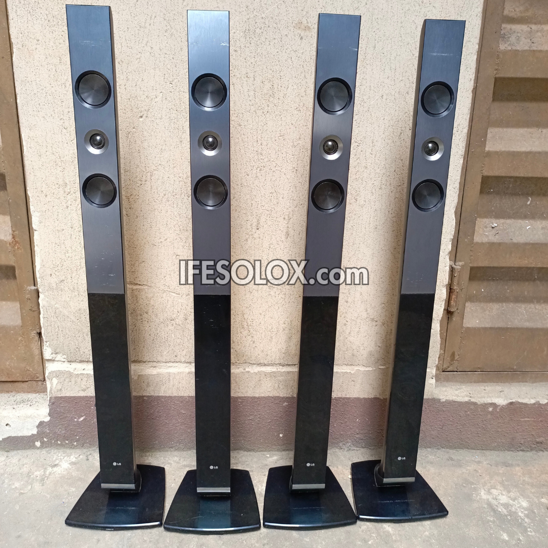 LG 3 ohms Tallboy Home Theater Surround Speakers - Foreign Used
