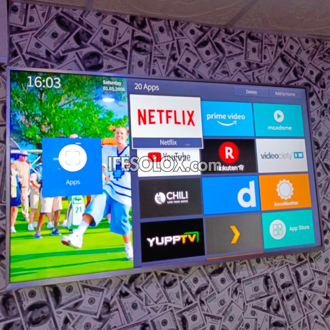Hisense 55 Inch H55N6800 ULED Quantum Dot Smart 4K UHD ULED TV with Bluetooth, Miracast - Foreign Used