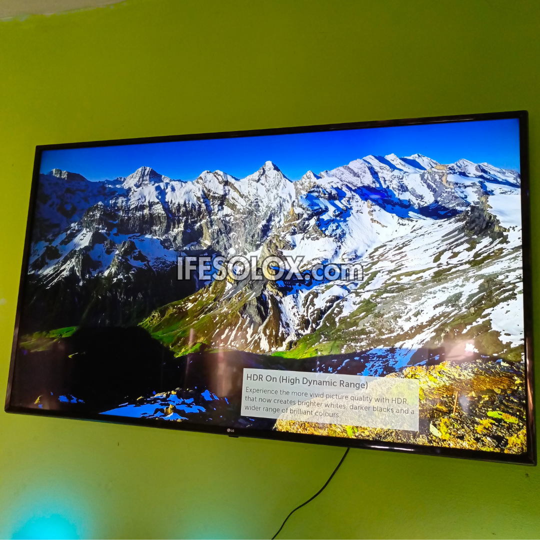 LG 65 Inch 65UJ63 Series webOS 3.5 Smart Active HDR UHD 4K LED TV with Bluetooth, Miracast - UK Used