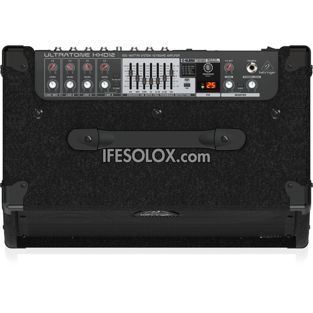 Behringer KXD12 600Watt 4-Channel PA System / Keyboard Amplifier with Original 12" TURBOSOUND Speaker - Brand New