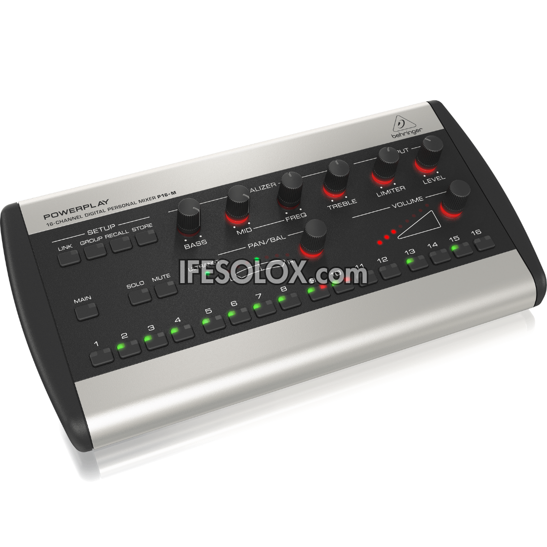 Behringer POWERPLAY P16-M 16-Channel Digital Personal Mixer - Brand New