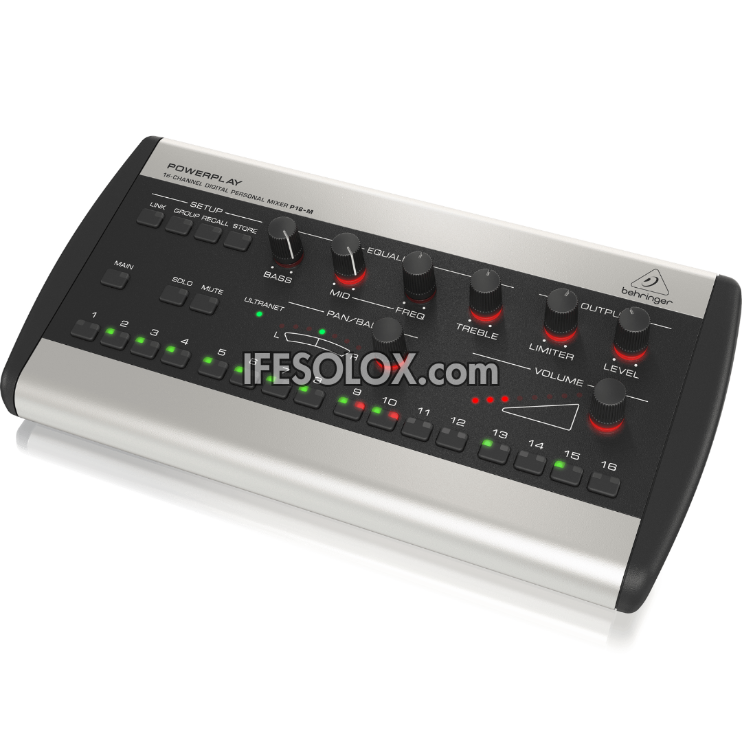 Behringer POWERPLAY P16-M 16-Channel Digital Personal Mixer - Brand New
