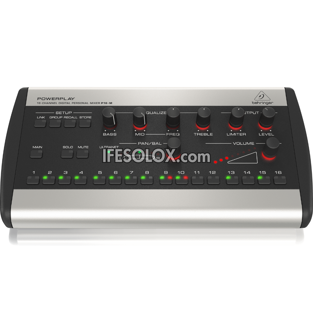 Behringer POWERPLAY P16-M 16-Channel Digital Personal Mixer - Brand New
