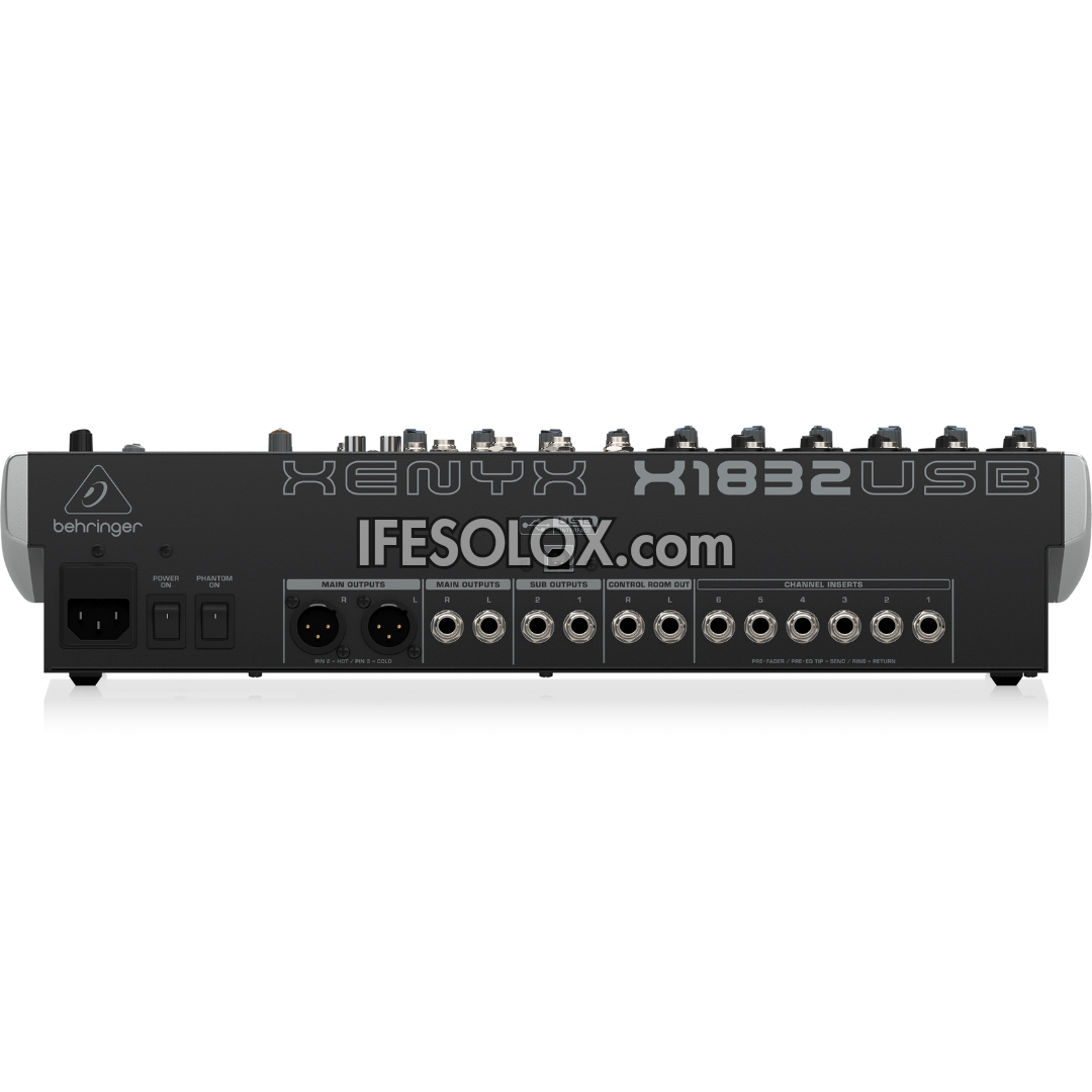 Behringer XENYX X1832USB 18-Input Mixer with XENYX Mic Preamps, Multi-FX Processors and USB Interface - Brand New
