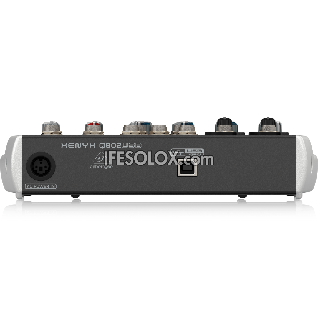 Behringer XENYX 802USB 8-Input Mixer with XENYX Mic Preamps, British EQ and USB Interface - Brand New