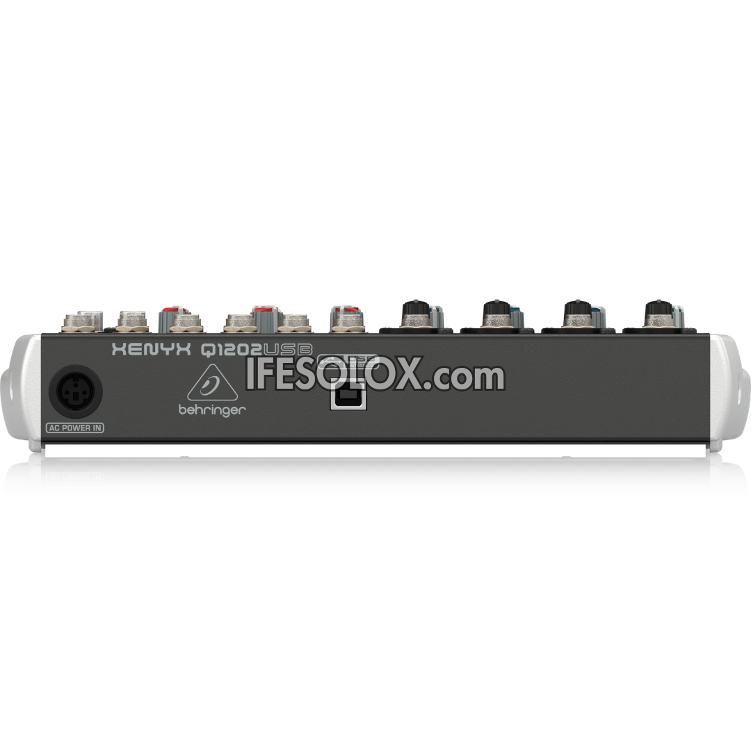 Behringer XENYX Q1202USB 12-Input Mixer with XENYX Mic Preamps, British EQ and USB Interface - Brand New