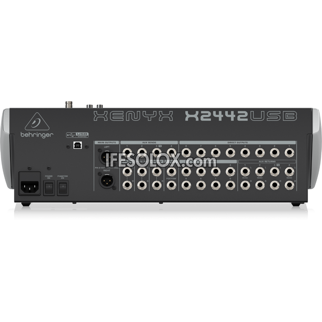 Behringer XENYX X2442USB 22-Input Mixer with XENYX Mic Preamps, Multi-FX Processors and USB Interface - Brand New