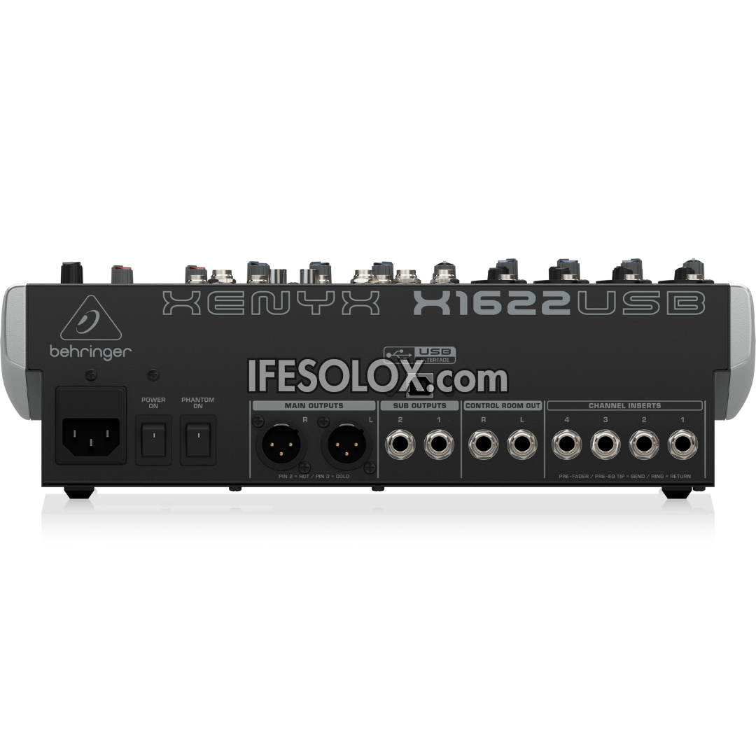 Behringer XENYX X1622USB 16-Input Mixer with XENYX Mic Preamps, Multi-FX Processors and USB Interface - Brand New