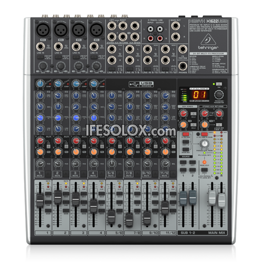 Behringer XENYX X1622USB 16-Input Mixer with XENYX Mic Preamps, Multi-FX Processors and USB Interface - Brand New