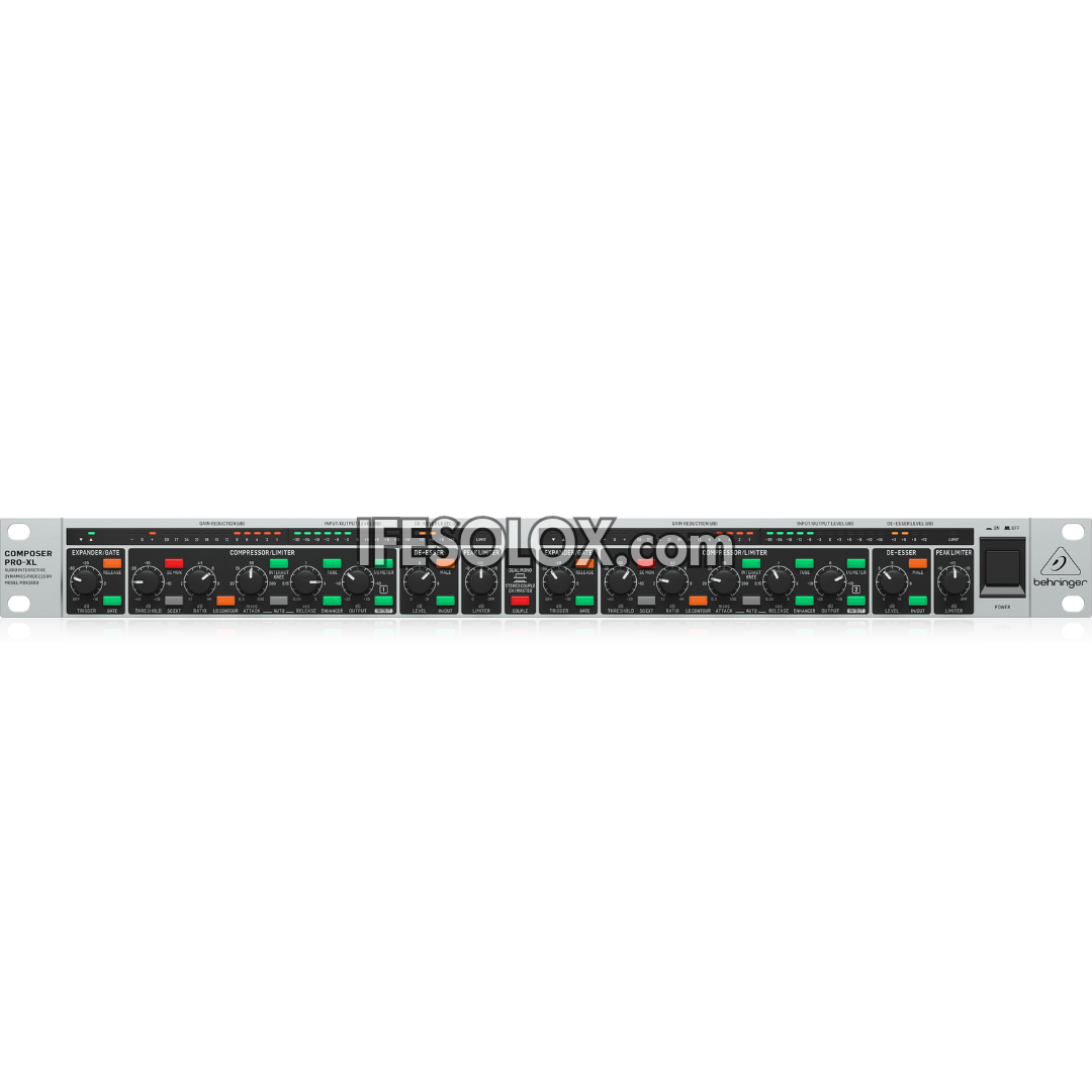 Behringer MDX2600 2-Channel Composer PRO-XL Compressor with De-Esser, Enhancer and Tube Simulation - Brand New