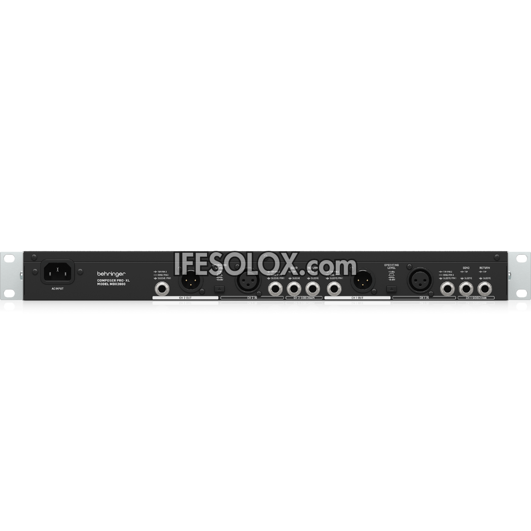 Behringer MDX2600 2-Channel Composer PRO-XL Compressor with De-Esser, Enhancer and Tube Simulation - Brand New