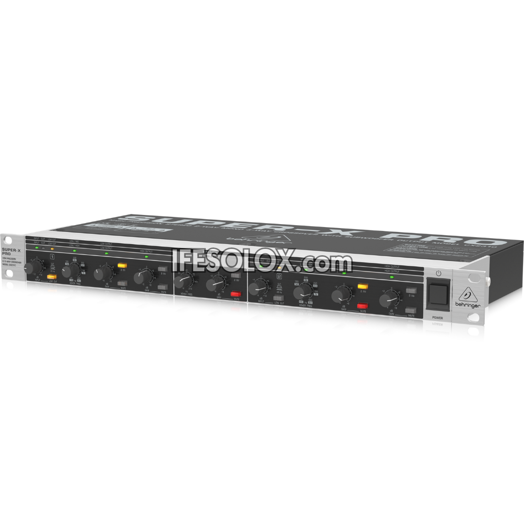 Behringer SUPER-X PRO CX2310 High-Precision Stereo 2-Way/Mono 3-Way Crossover with Subwoofer Output - Brand New