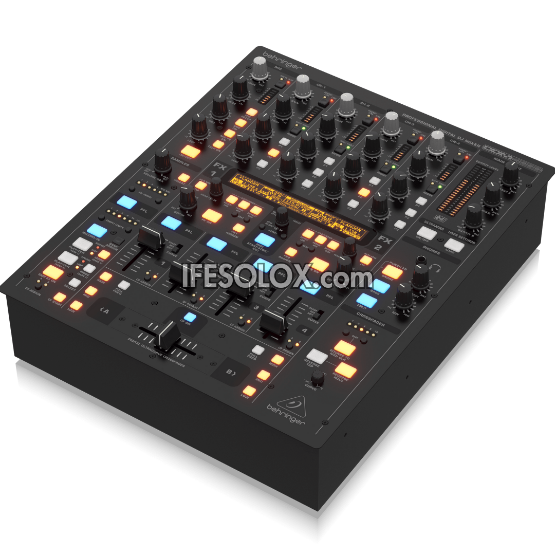 Behringer DDM4000 Professional 5-Channel Digital DJ Mixer with Sampler, Dual BPM Counter, FX Sections, MIDI - Brand New