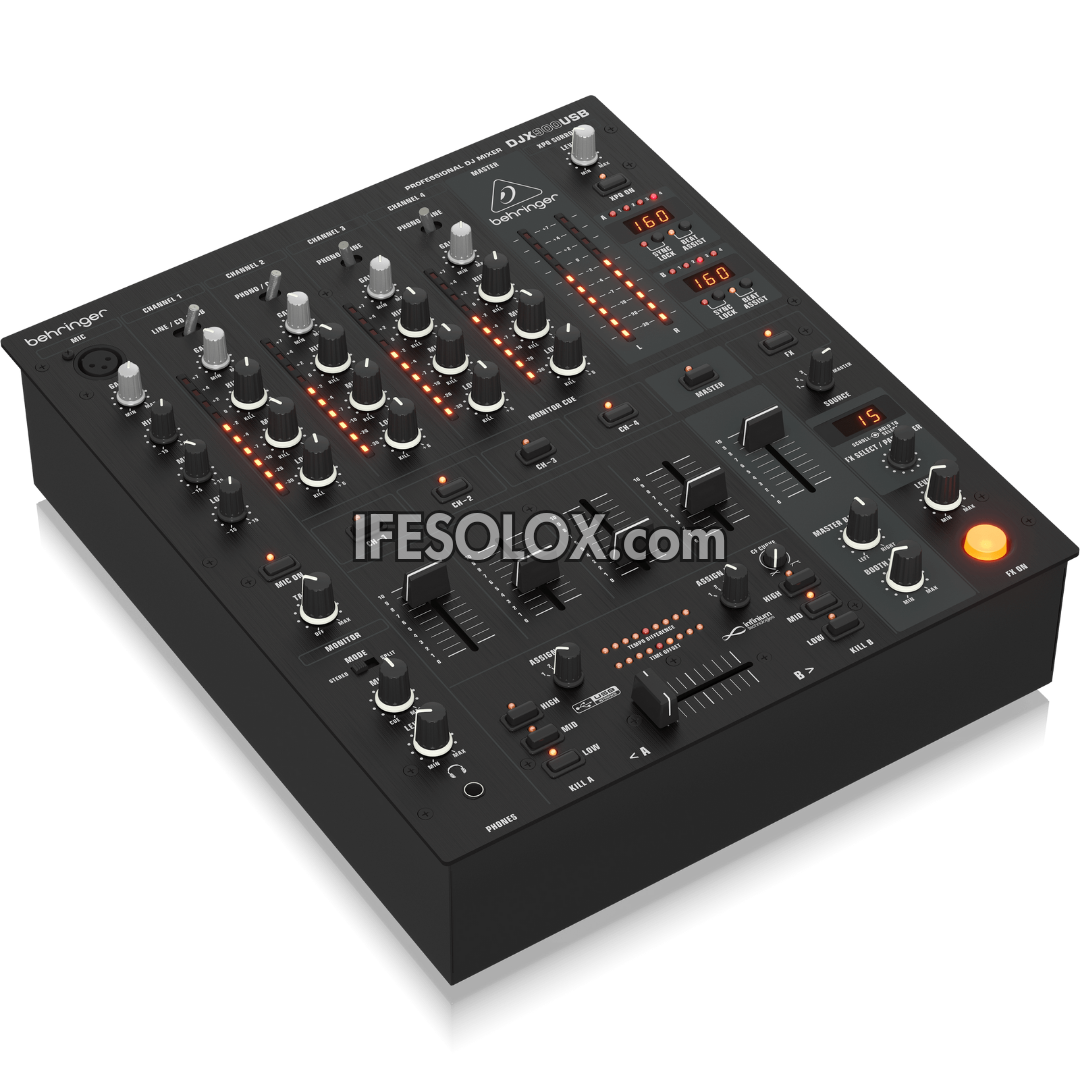 Behringer DJX900USB Professional 5-Channel DJ Mixer with Advanced Digital Effects, USB Audio Interface - Brand New