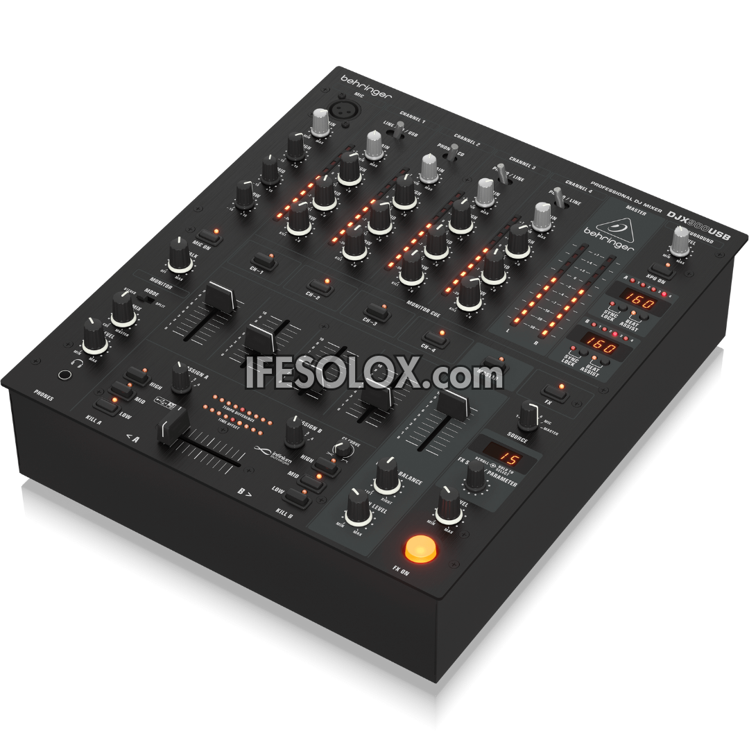 Behringer DJX900USB Professional 5-Channel DJ Mixer with Advanced Digital Effects, USB Audio Interface - Brand New