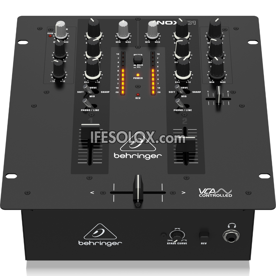 Behringer NOX101 Premium 2-Channel DJ Mixer with Full VCA-Control, Ultraglide Crossfader - Brand New