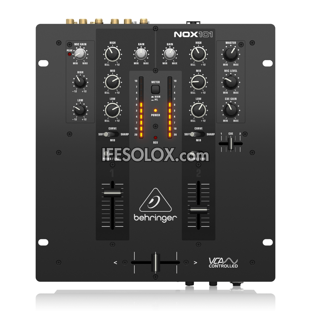 Behringer NOX101 Premium 2-Channel DJ Mixer with Full VCA-Control, Ultraglide Crossfader - Brand New