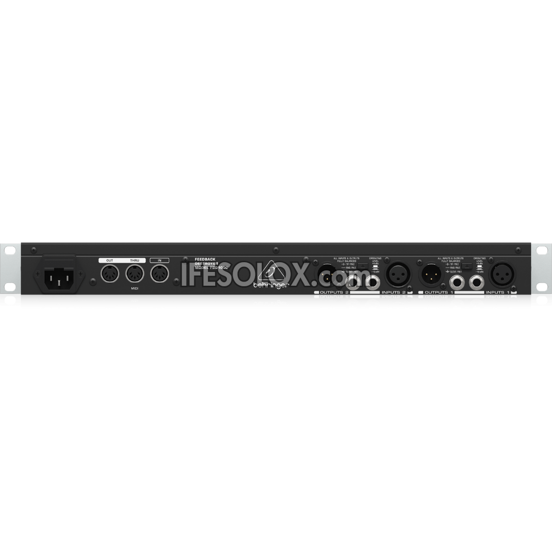Behringer FBQ1000 Automatic and Ultra-Fast Feedback Destroyer / Parametric EQ with 24 FBQ Filters - Brand New