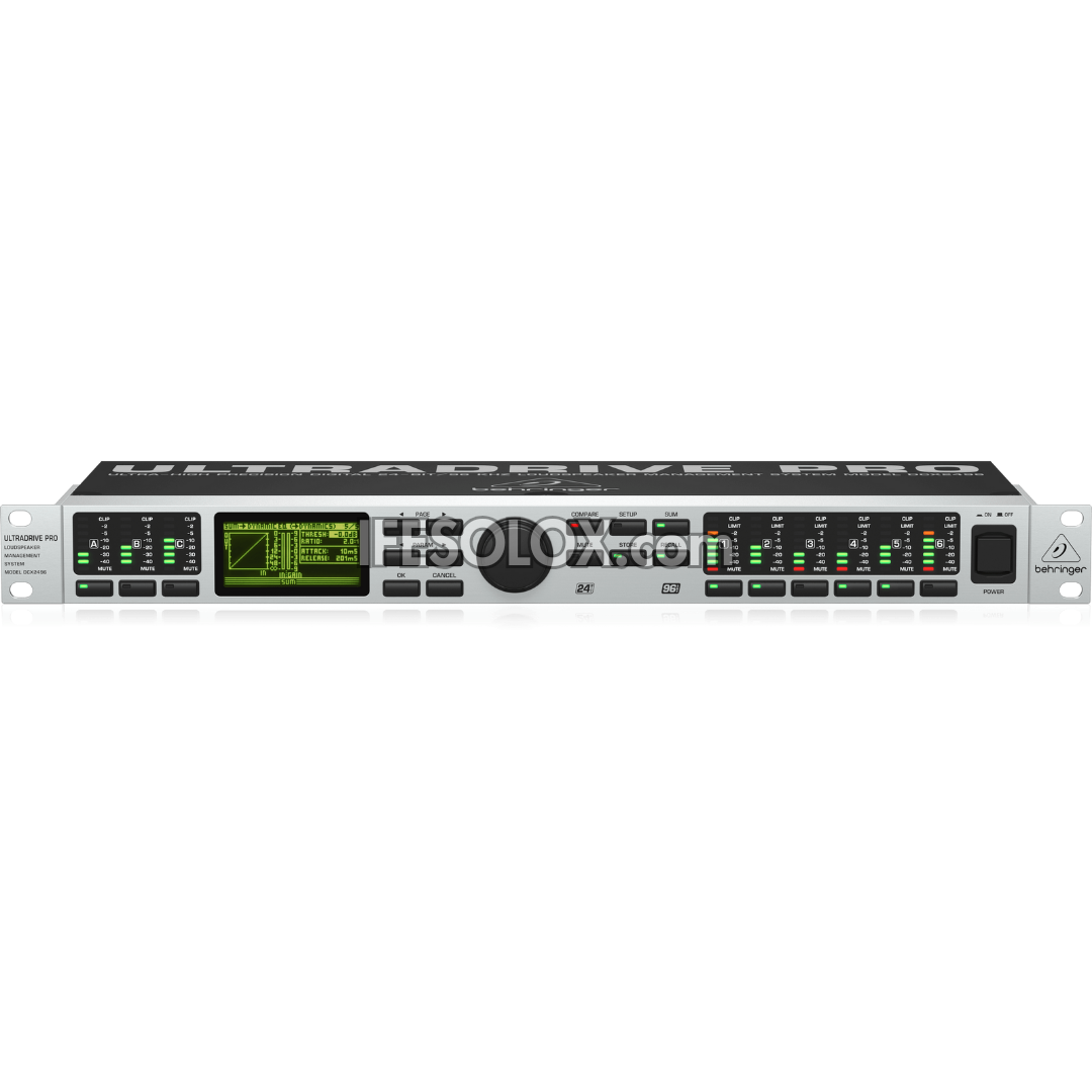 Behringer ULTRADRIVE PRO DCX2496 Ultra-High Precision Digital Loudspeaker Management System - Brand New