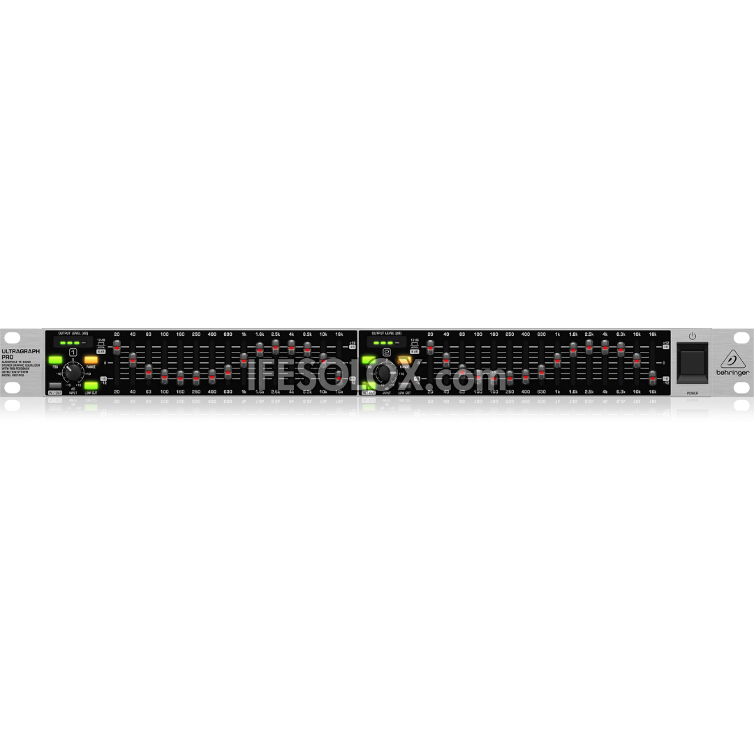 Behringer ULTRAGRAPH FBQ1502 Audiophile 15-Band Stereo Graphic Equalizer with FBQ Feedback Detection System - Brand New