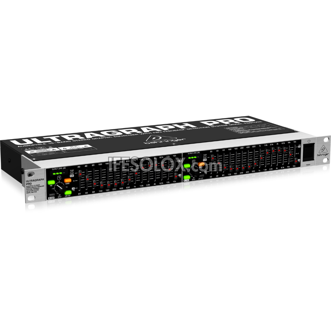 Behringer ULTRAGRAPH FBQ1502 Audiophile 15-Band Stereo Graphic Equalizer with FBQ Feedback Detection System - Brand New