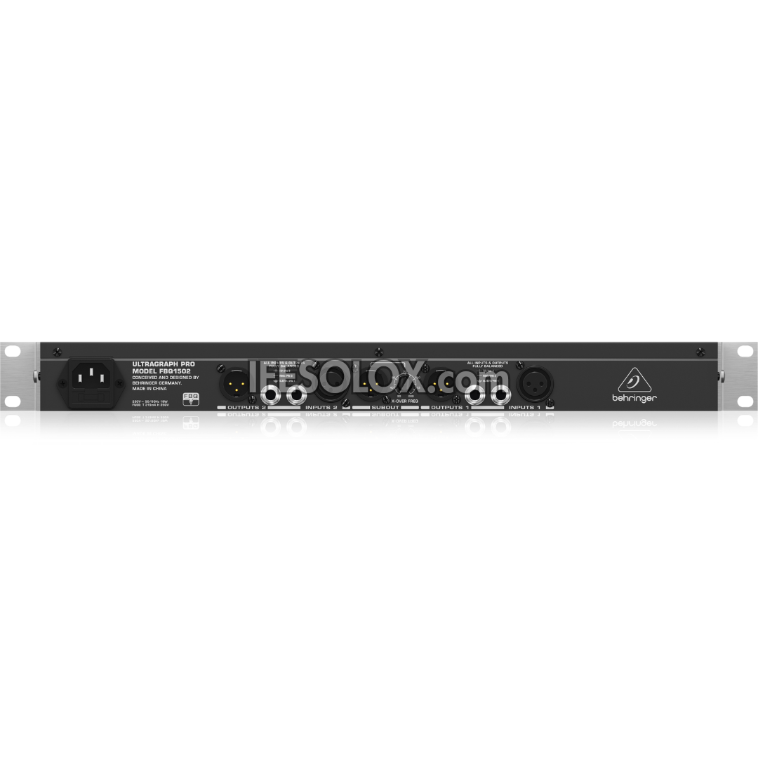 Behringer ULTRAGRAPH FBQ1502 Audiophile 15-Band Stereo Graphic Equalizer with FBQ Feedback Detection System - Brand New